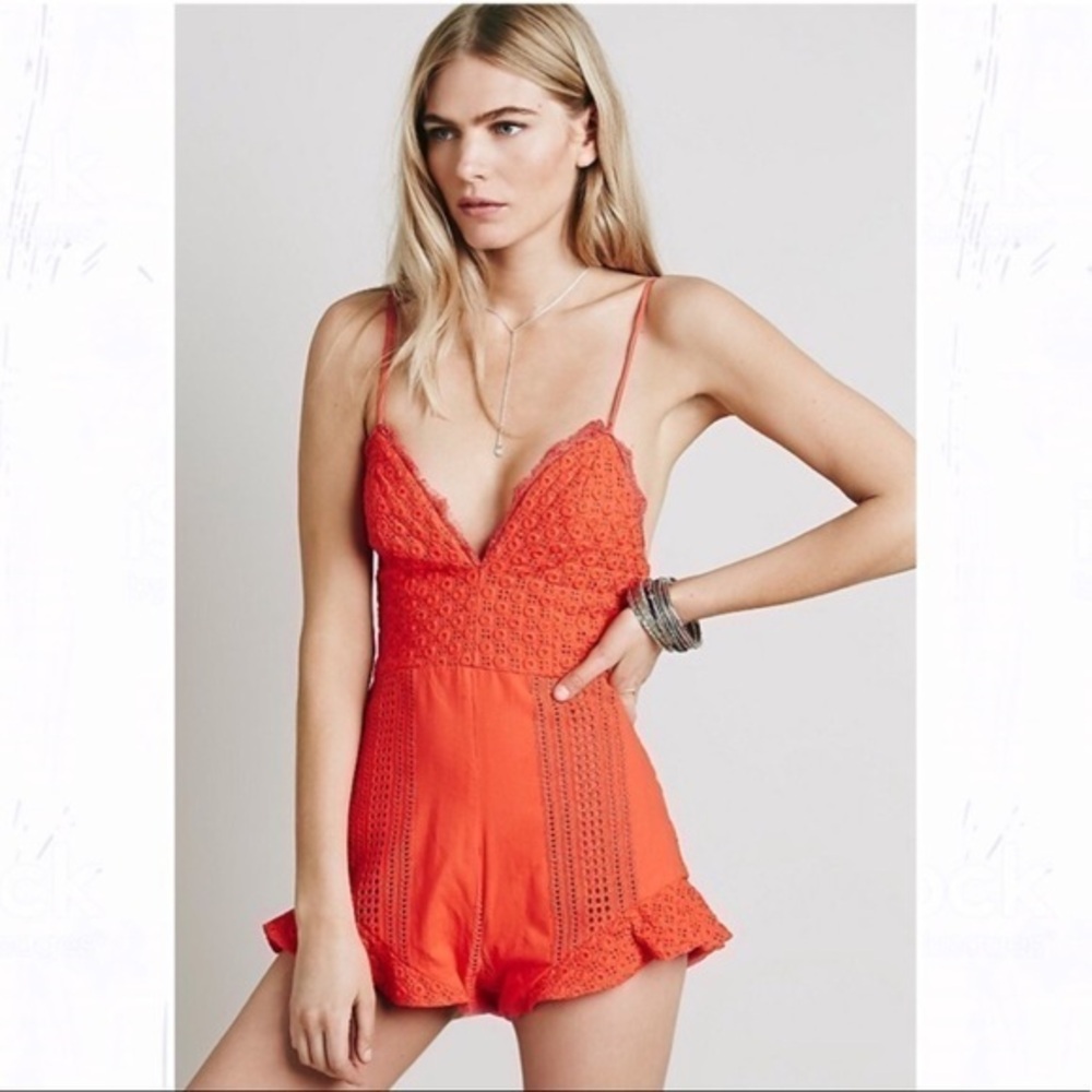 Free People The Jetset Diaries Love Struck Romper